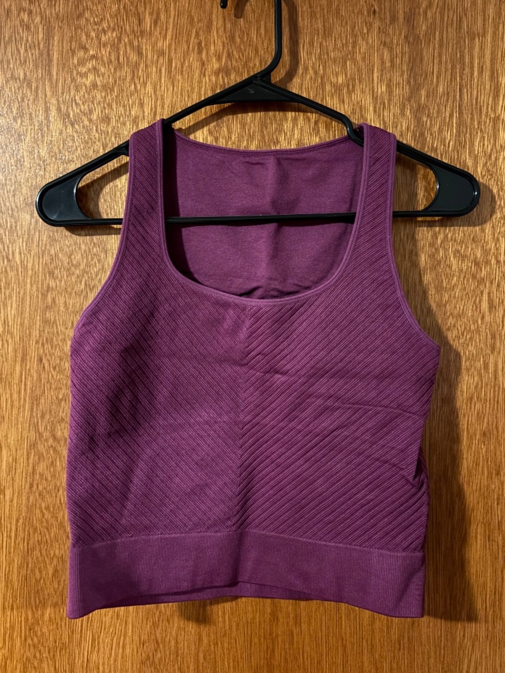 Purple Athletic Crop Top